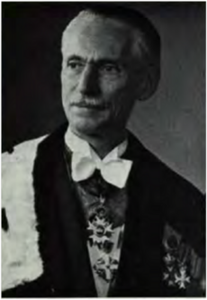 Jan Gillis fut l'un des fondateurs du musée. Source:Liber memorialis 1913-1960. deel II Faculteit der Geneeskund, Gand, 1960, 170.